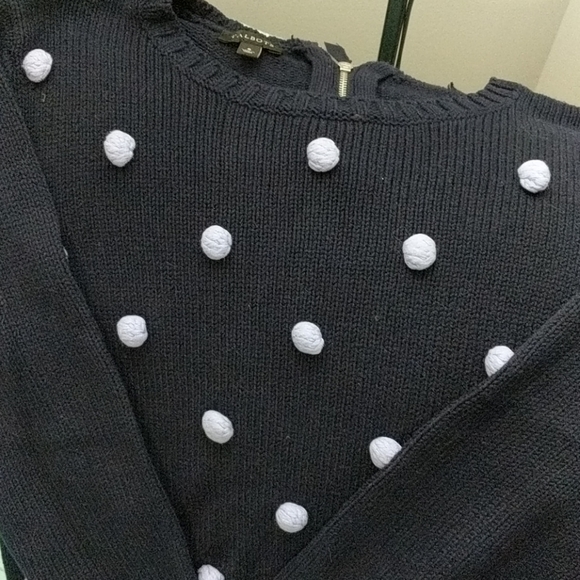 Talbot's Navy blue cotton crew neck sweater - Picture 3 of 3